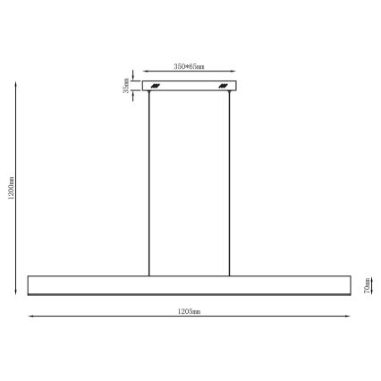 LED Lustr na lanku BERNADETTA LED/20W/230V 4000K bílá