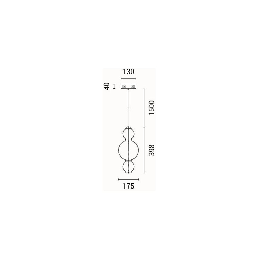 LED Lustr na lanku BLOSSOM LED/12,6W/230V 3000K