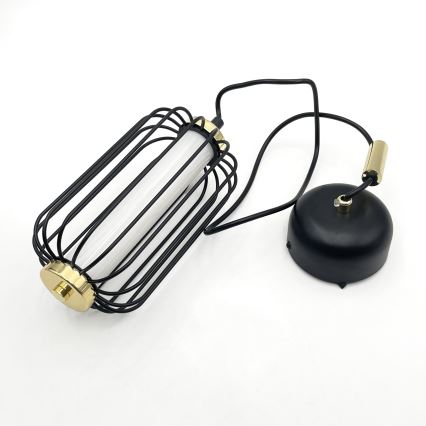 LED Lustr na lanku BONNIE LED/10W/230V 3000K černá