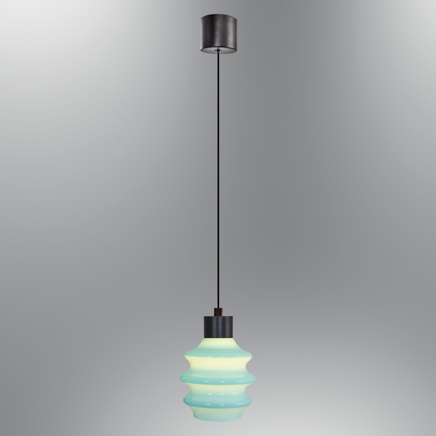 LED Lustr na lanku CACTUS LED/3W/230V 3000K černá/modrá