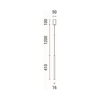 LED Lustr na lanku CASCADE LED/3W/230V 3000K pr. 5 cm