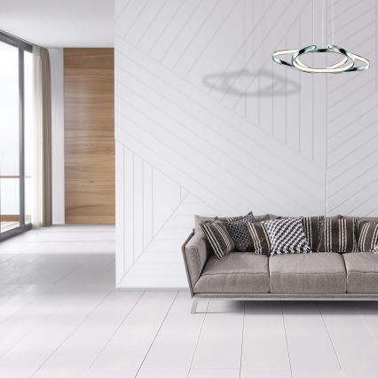 LED Lustr na lanku COPERNICUS 1xLED/46W/230V