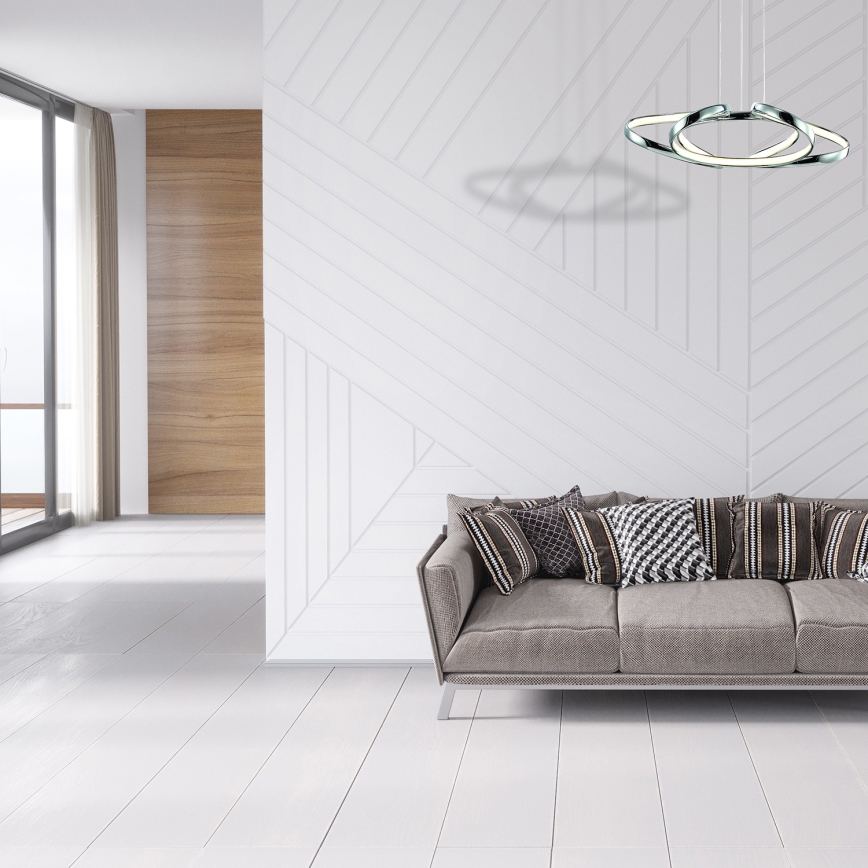 LED Lustr na lanku COPERNICUS 1xLED/46W/230V