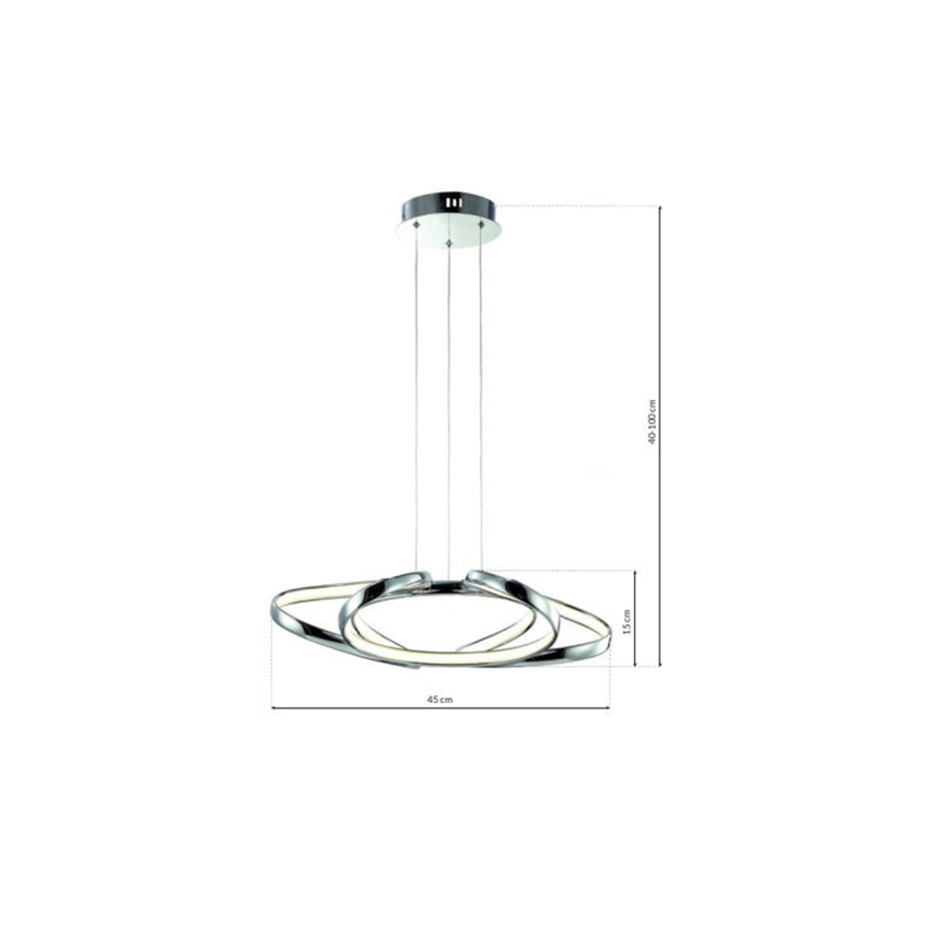 LED Lustr na lanku COPERNICUS 1xLED/46W/230V