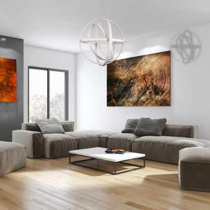 LED Lustr na lanku COPERNICUS LED/260W/230V bílá