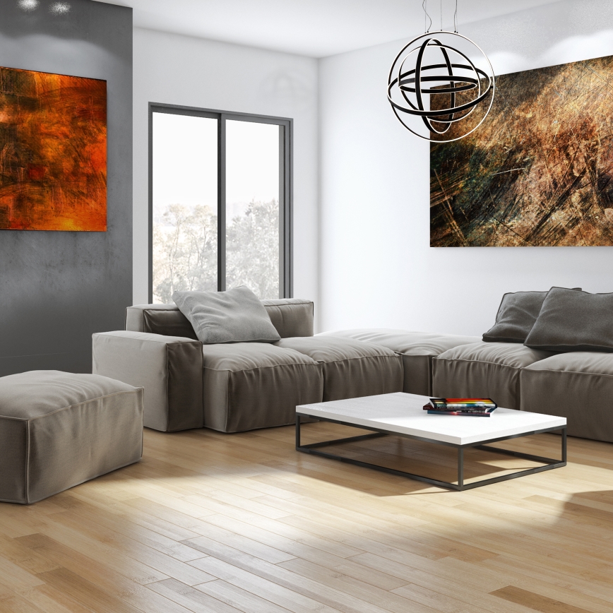 LED Lustr na lanku COPERNICUS LED/260W/230V černá