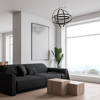 LED Lustr na lanku COPERNICUS LED/260W/230V černá