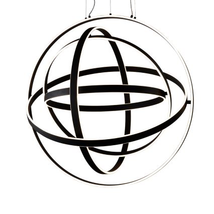 LED Lustr na lanku COPERNICUS LED/260W/230V černá