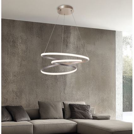 LED Lustr na lanku CORT LED/40W/230V stříbrná