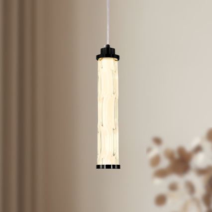 LED Lustr na lanku CORTE LED/10W/230V černá