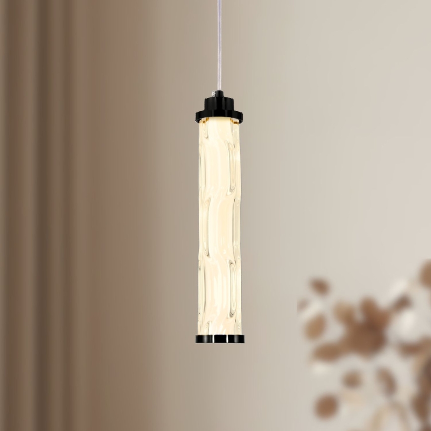 LED Lustr na lanku CORTE LED/10W/230V černá