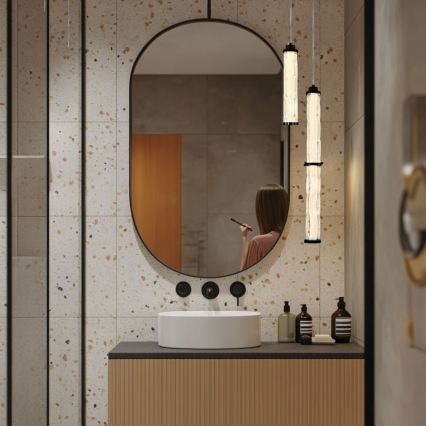 LED Lustr na lanku CORTE LED/10W/230V černá