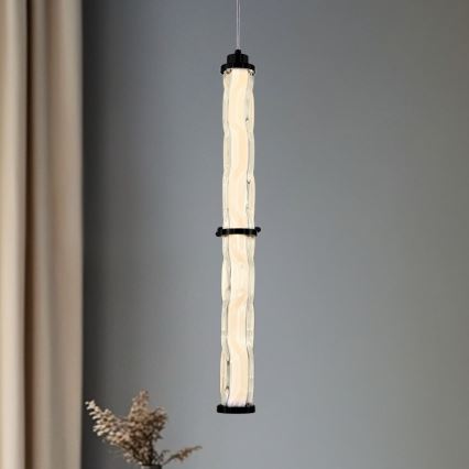 LED Lustr na lanku CORTE LED/18W/230V černá