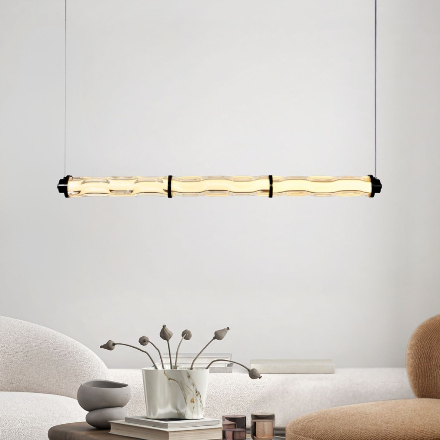 LED Lustr na lanku CORTE LED/25W/230V černá