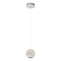 LED Lustr na lanku CREMONA 1xLED/5W/230V 3000K matný chrom