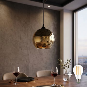 LED Lustr na lanku CUBUS 1xE27/15W/230V