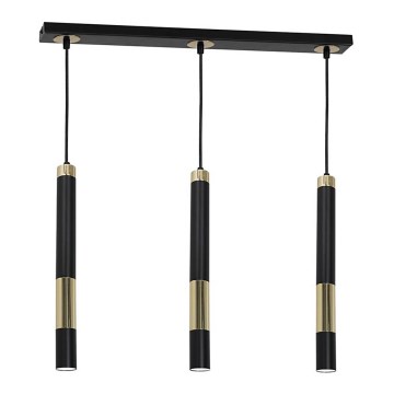 LED Lustr na lanku DALLAS 3xGU10/3W/230V