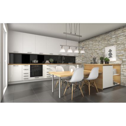 LED Lustr na lanku DAYTONA 4xE14/5W/230V 3000K lesklý chrom