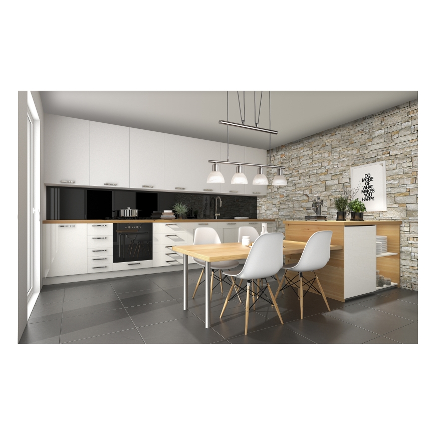 LED Lustr na lanku DAYTONA 4xE14/5W/230V 3000K lesklý chrom