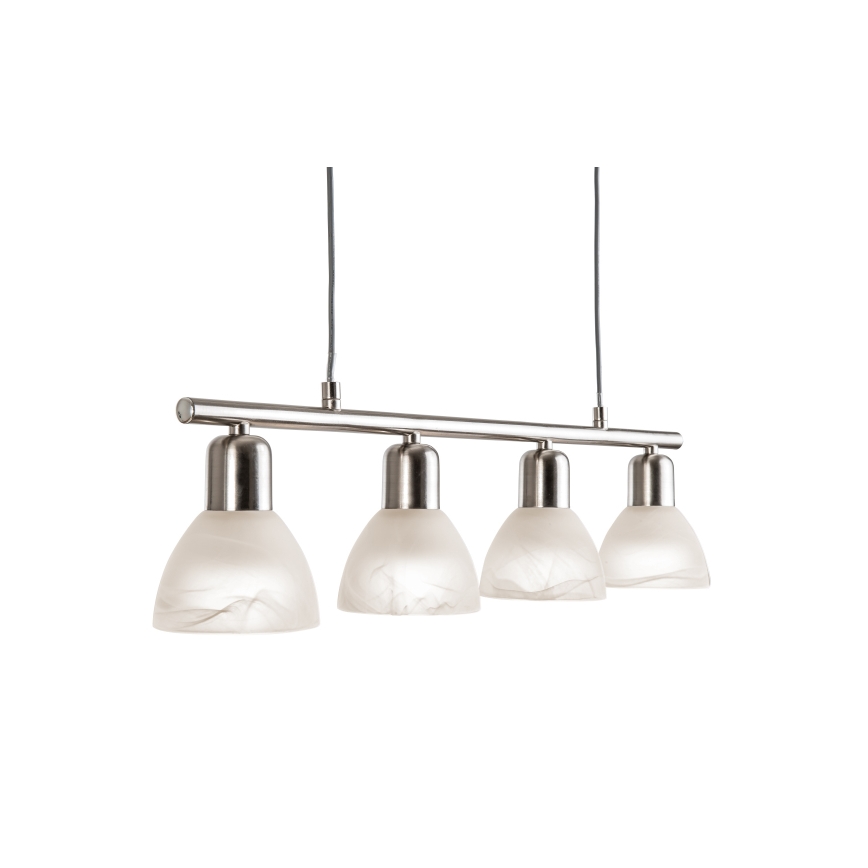 LED Lustr na lanku DAYTONA 4xE14/5W/230V 3000K lesklý chrom