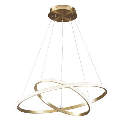 LED Lustr na lanku DIANA LED/44W/230V 4000K pr. 59 cm zlatá