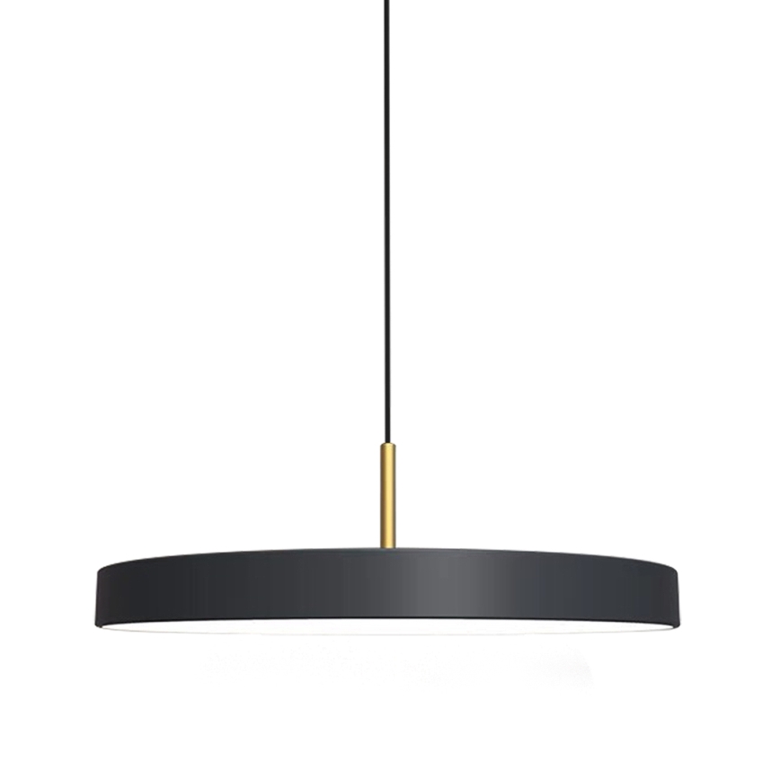 LED Lustr na lanku DISC LED/38W/230V pr. 45 cm černá