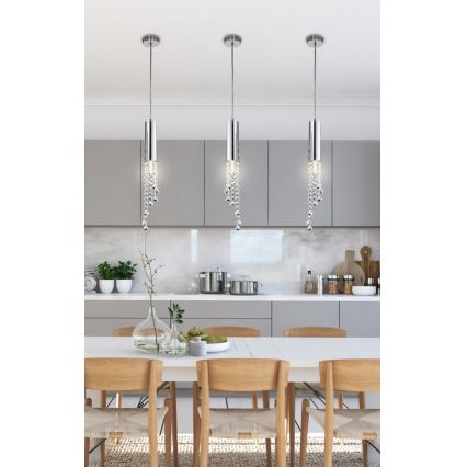 LED Lustr na lanku DUERO LED/3W/230V