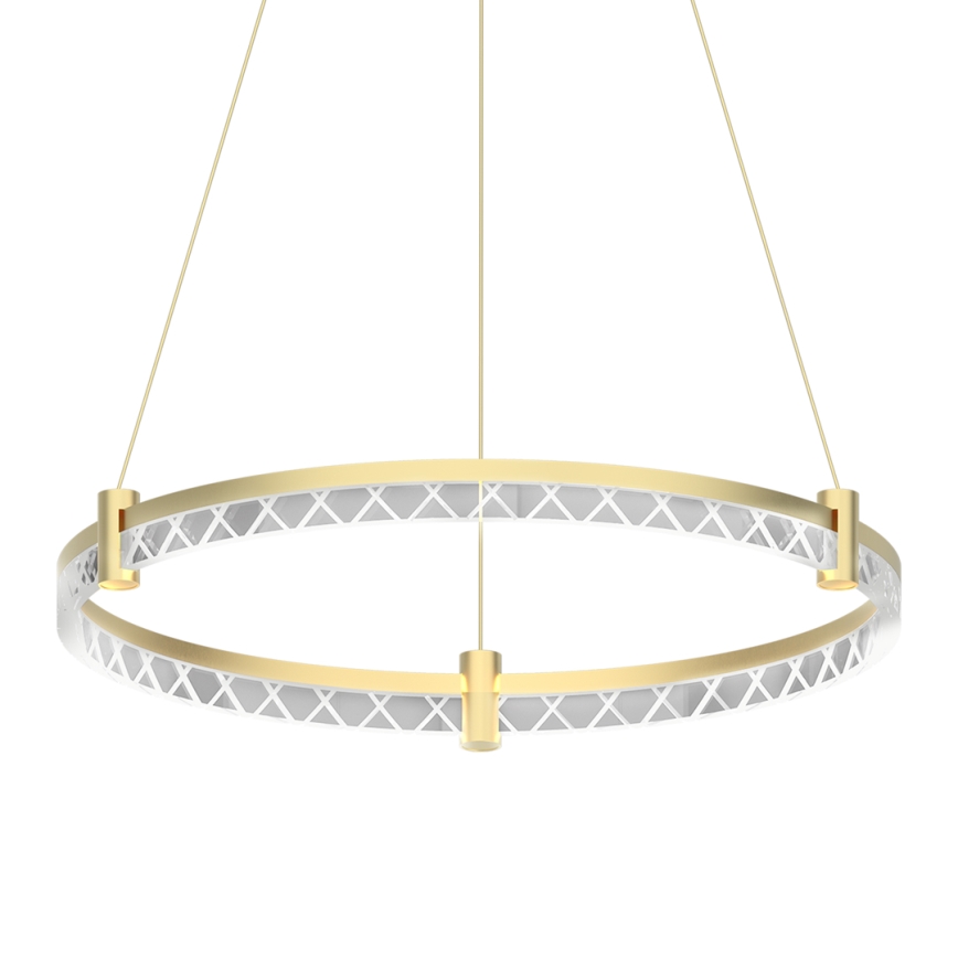 LED Lustr na lanku ELEGANCE LED/36W/230V pr. 60 cm zlatá