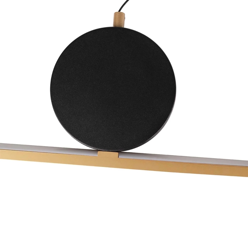 LED Lustr na lanku FLORENTYNA LED/48W/230V 4000K zlatá/černá