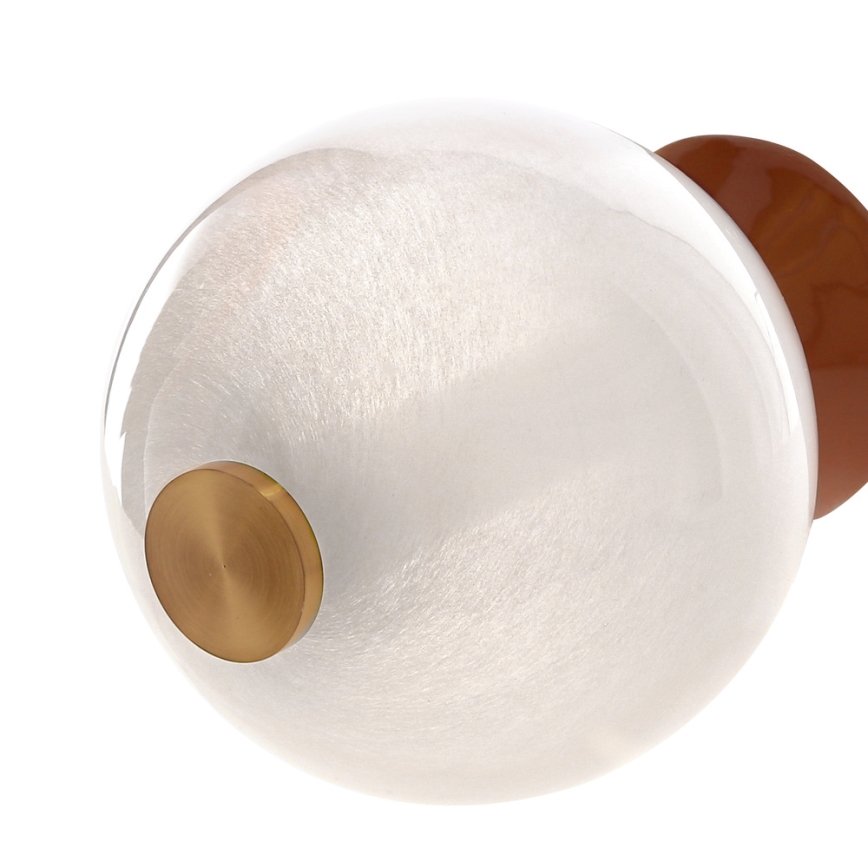 LED Lustr na lanku FLORES LED/20W/230V zlatá/oranžová/hnědá