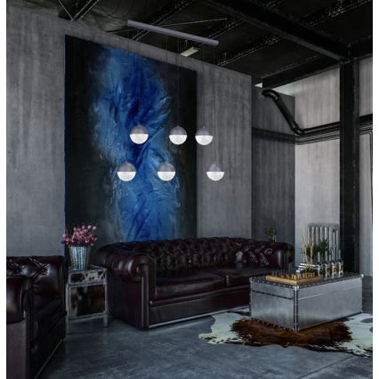 LED Lustr na lanku FURNI 6xLED/5W/230V
