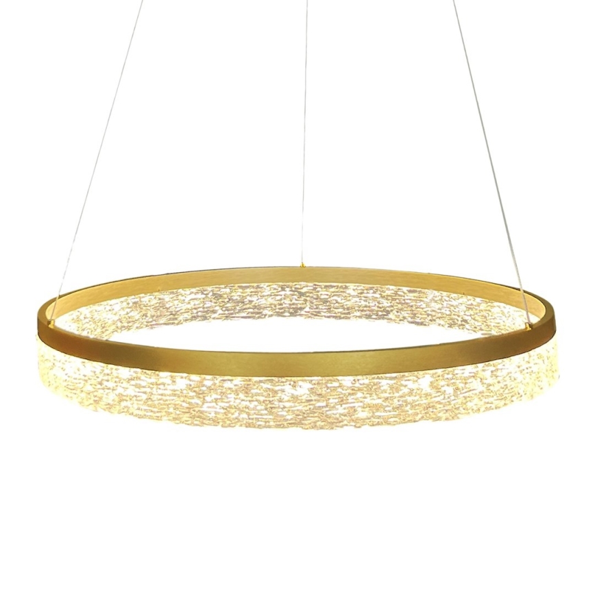 LED Lustr na lanku GALA LED/25W/230V pr. 50 cm zlatá