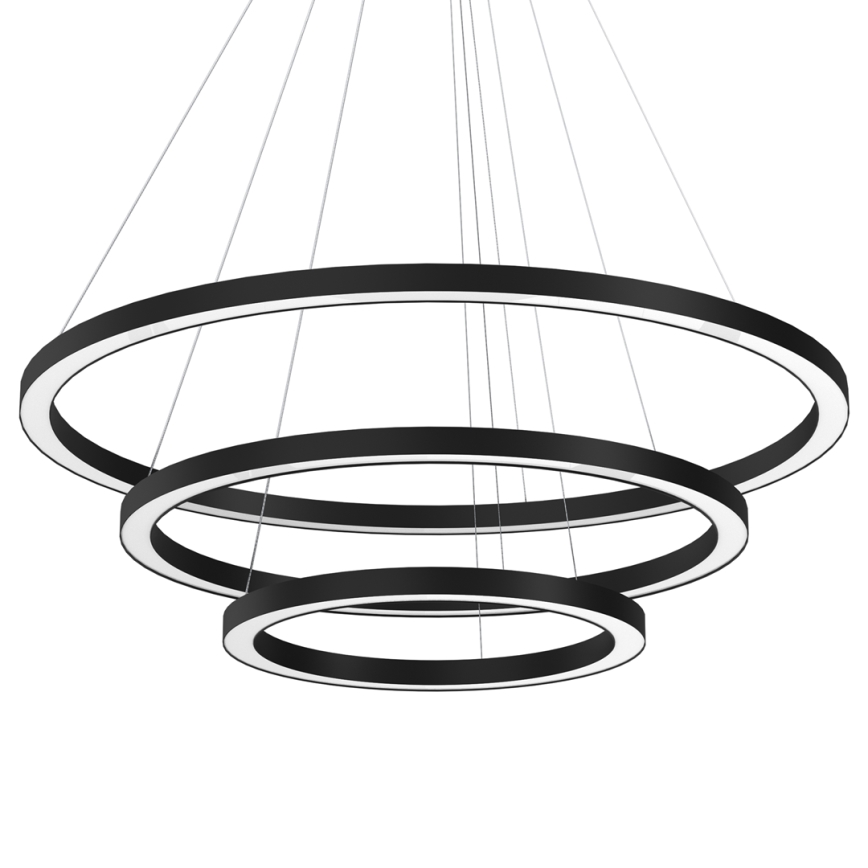 LED Lustr na lanku GALAXIA LED/85W/230V černá