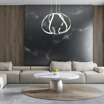 LED Lustr na lanku GLOBE LED/50W/230V