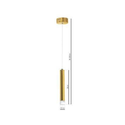 LED Lustr na lanku GOLDIE 1xLED/5W/230V zlatá