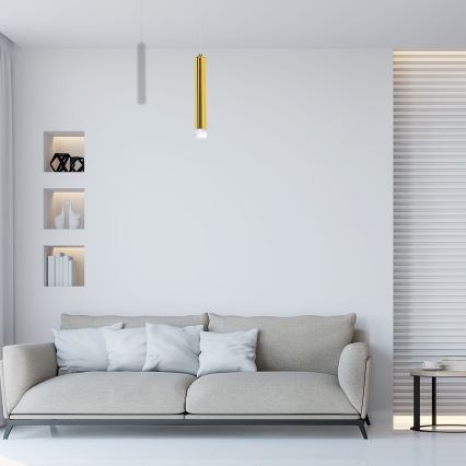 LED Lustr na lanku GOLDIE LED/5W/230V zlatá