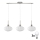 LED Lustr na lanku HARMA 3xE27/60W/230V matný chrom/bílá