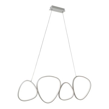 LED Lustr na lanku HELIX LED/50W/230V stříbrná