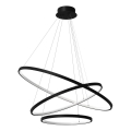 LED Lustr na lanku HOOP LED/93W/230V pr. 60 cm 4000K černá