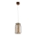 LED Lustr na lanku JAR LED/5W/230V měděná/dřevo