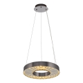 LED Lustr na lanku JESI LED/35W/230V 3000K pr. 40 cm stříbrná