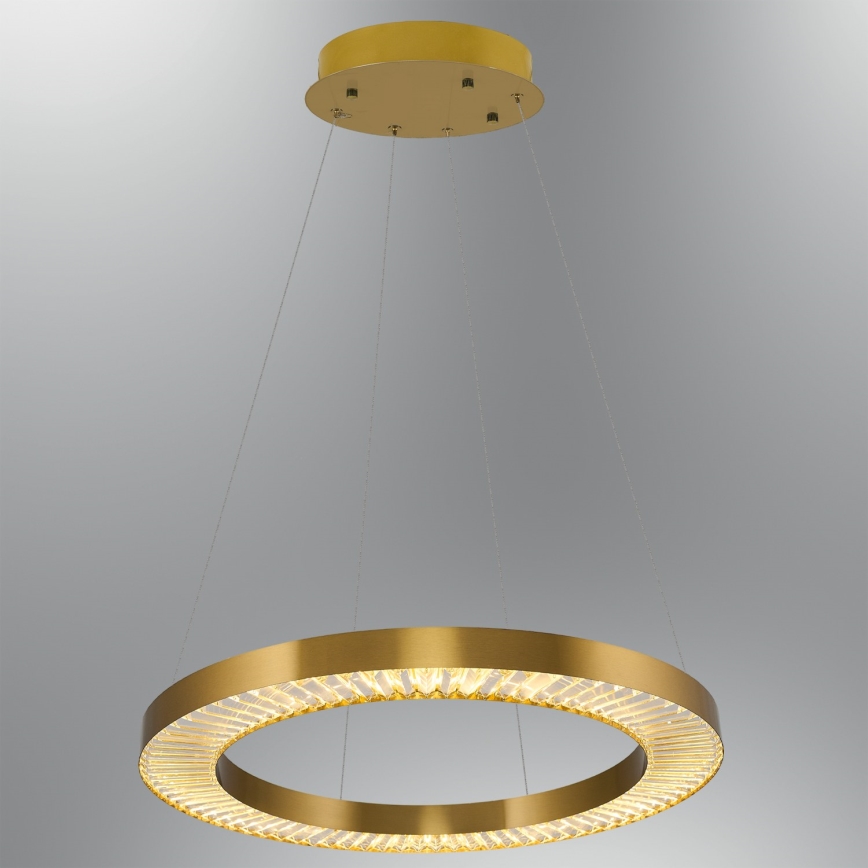 LED Lustr na lanku JESI LED/85W/230V 3000K pr. 80 cm bronzová