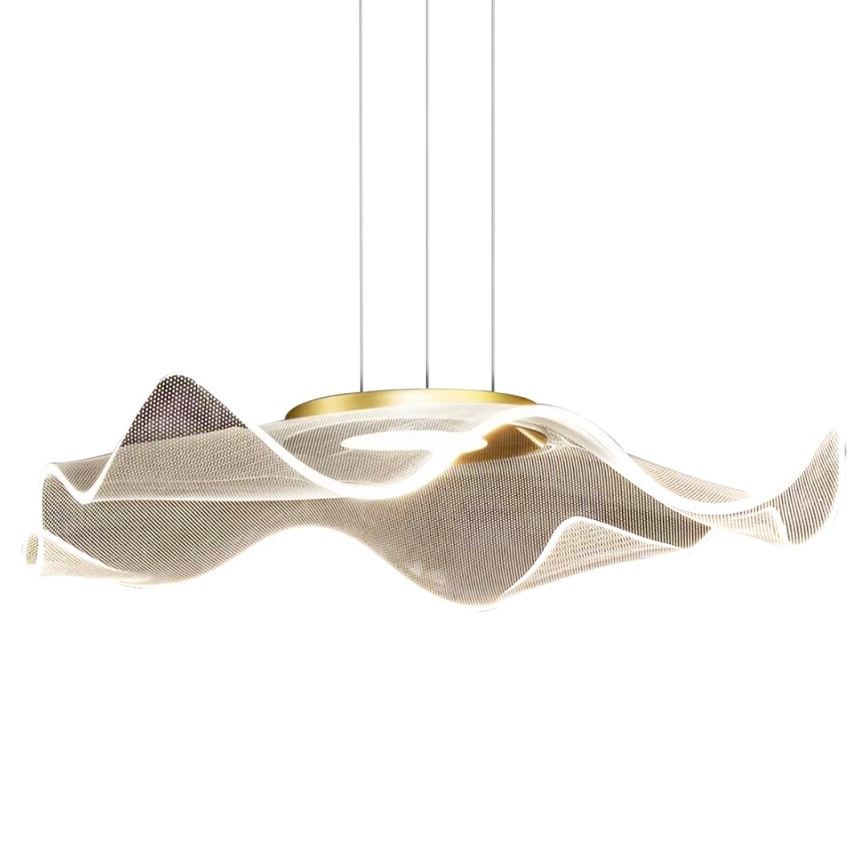 LED Lustr na lanku LARGO LED/16W/230V zlatá
