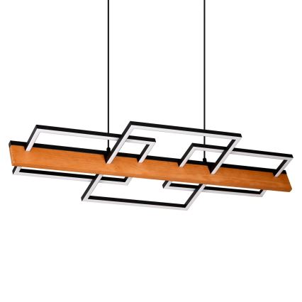 LED Lustr na lanku LARYSA LED/35W/230V borovice