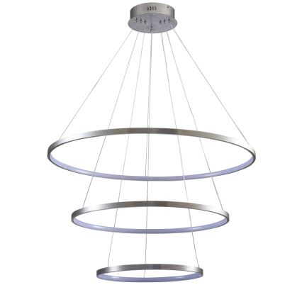 LED Lustr na lanku LEA LED/60W/230V 4000K pr. 80 cm matný chrom