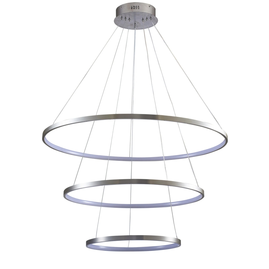 LED Lustr na lanku LEA LED/60W/230V 4000K pr. 80 cm matný chrom