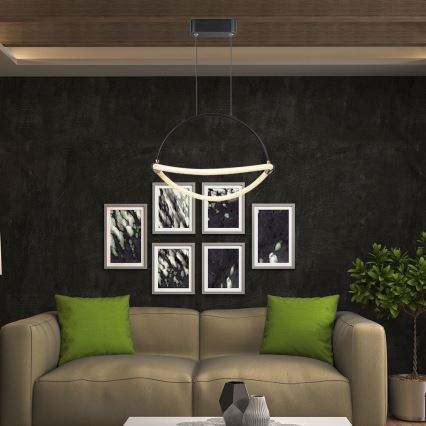 LED Lustr na lanku LED/12W/230V 3000K pr. 40 cm