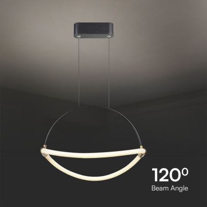 LED Lustr na lanku LED/12W/230V 3000K pr. 40 cm