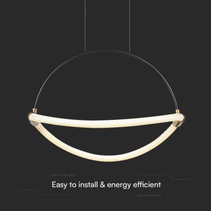 LED Lustr na lanku LED/12W/230V 3000K pr. 40 cm