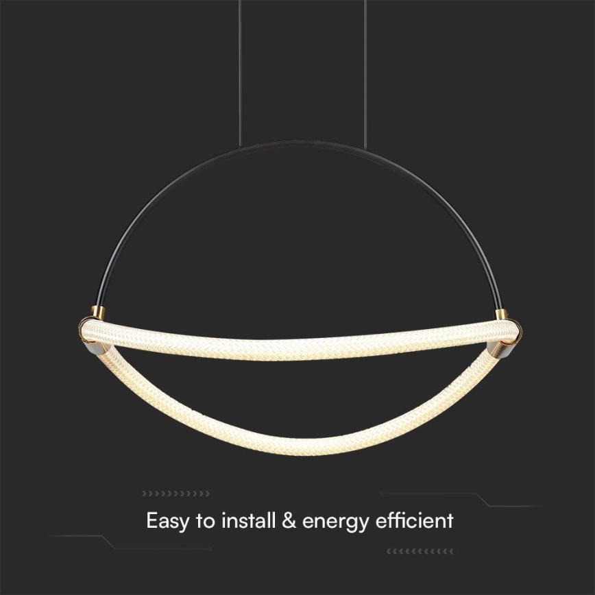 LED Lustr na lanku LED/12W/230V 3000K pr. 40 cm